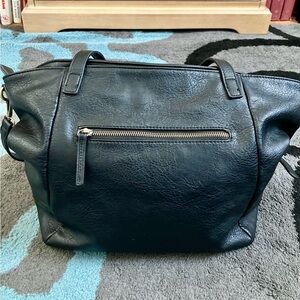 Antik Kraft Black and White Patterned Interior Bag